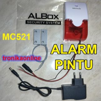 Alarm Pintu Door Window Open Alarm Set Anti Maling Magnetic Contact ALBOX